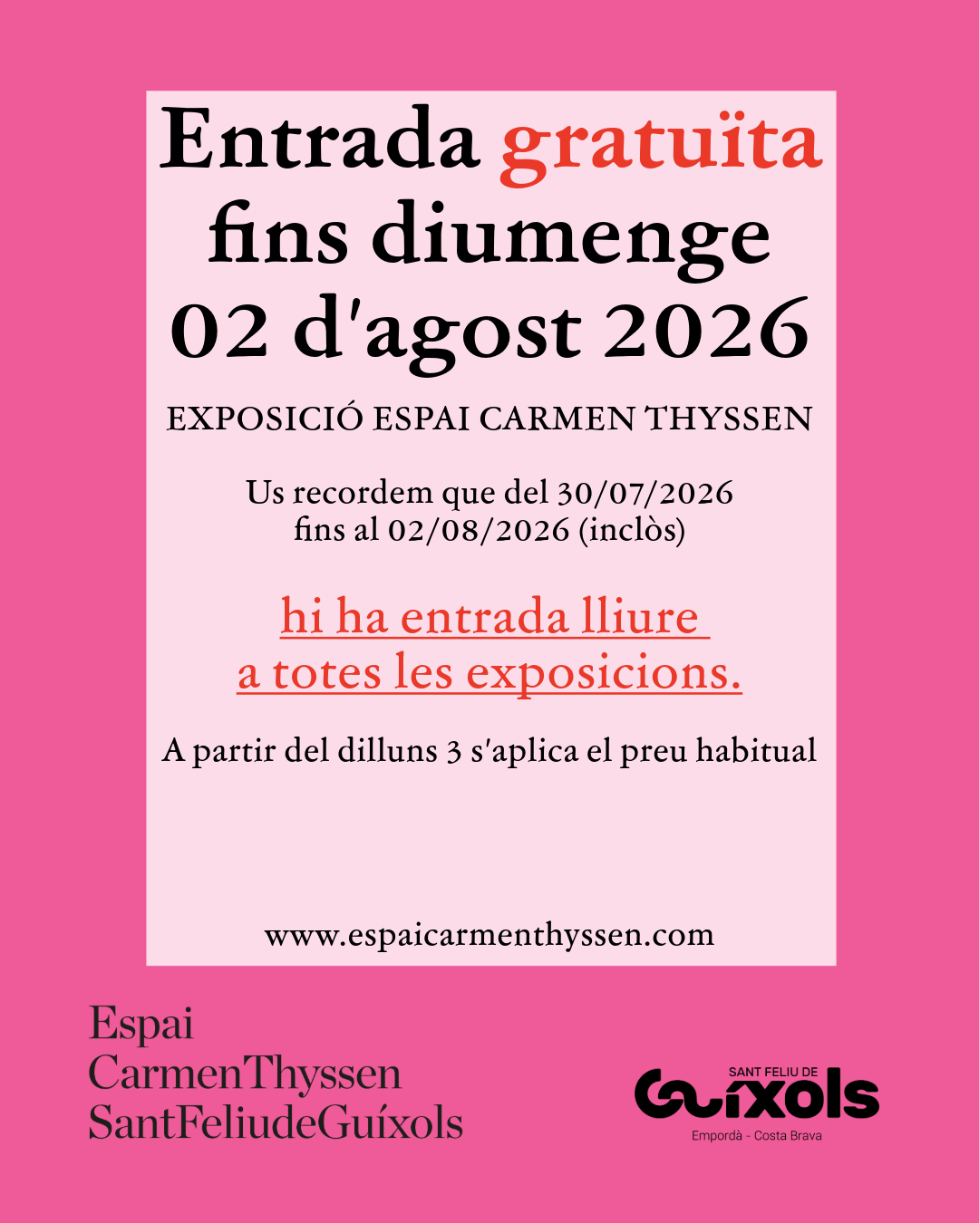 Entrada gratuïta al Thyssen fins al 2 d'agost